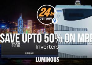Luminous Inverters at Upto 50% Off