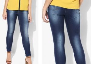 Spykar Blue Mid Rise Skinny Jeans at 50% Off + Extra 15% Off + Free Shipping