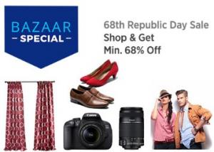 Republic Day Spl: Get Minimum 68% Off + Extra Upto 50% Cashback