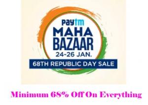 Paytm Republic Day Special Bazaar : Minimum 68% Off On Everything