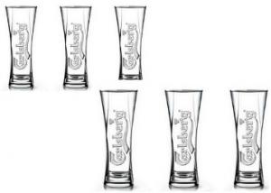Carlsberg Club Glasses - Set of 6 @ FLAT 72% OFF + Free Shipping !!!