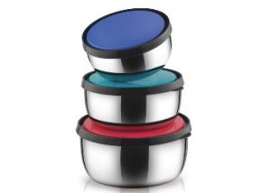 Lowest Online : Classic Essentials Steel Food Container Set of 3 at Just Rs. 199