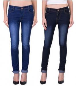 London Looks Stylish Denim Jeans (Combo Of 2) at 75% Off