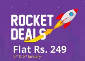 Rocket Deals : Everything Flat Rs. 249 + 10% Off + 10% Cashback