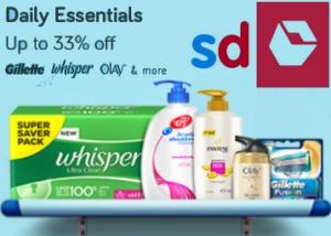 Gillette, OLAY, Whisper & More Daily Essentials at Upto 33% Off or More + Bank Offers