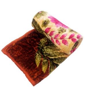 JK Handloom Double Poly Mink Floral Blanket at FLAT 80% Off + FREE Shipping