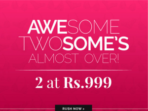 Awesome Twosome 2 Night Wears @ Rs.999 at Zivame