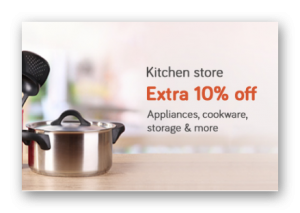 Hourly Deals : Kitchen Store Upto 70% Off Or More + Extra 10% Off