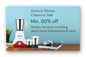 Home & Kitchen Clearance Sale at Minimum 60% Off & More