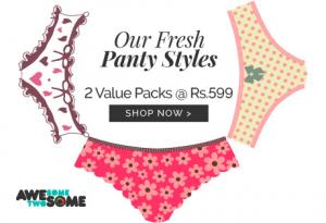 Zivame : Buy 2 Cotton Panty Pack Of 3 at Flat Rs. 599