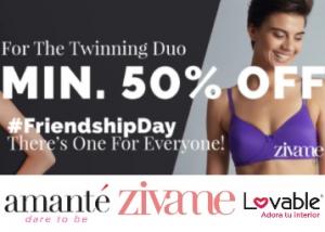 Friendship Day Offer : Minimum 50% Off on all Lingerie From Just Rs.133
