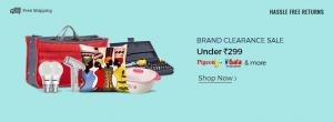 Brand clearance sale under Rs.299