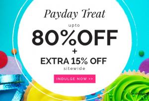 Zivame Payday Treat - Upto 80% off + Extra 15% off